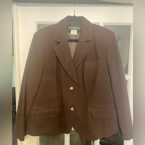 Harve Benard Wool Blazer - Brown
